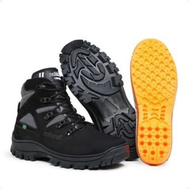 Imagem de Bota Masculina Adventure Coturno Militar Couro Legítimo Schiareli 720-Masculino