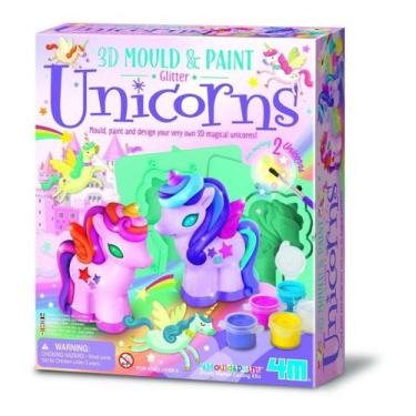 Imagem de Molde E Pinte: Glitter Unicórnio - 4m- Brinquedo Educativo