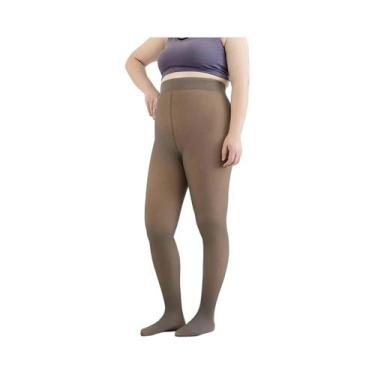 Imagem de Meia-calça De Veludo Grosso De Inverno, Cintura Alta, Transparente, Pr
