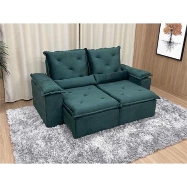 Imagem de Sofá Retrátil Reclinável 1,80 m Verde 505 Athenas Premium - Alpoim