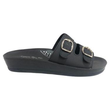 Imagem de Chinelo Feminino Confortável Ajustável Calce Fácil Leve Ortopédico par