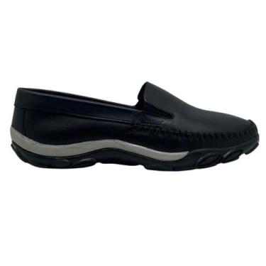 Imagem de Sapato Masculino Darlo Couro Sapatilha Mocassim Classico 400, 40, Pret