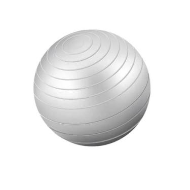 Imagem de Bola Inflável Para Exercício Pilates Yoga 55CM - Western, Cinza