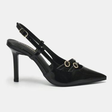 Imagem de Sapato Estilosa Casual Feminino Via Marte 044007-01, Preto, 39