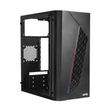 Imagem de Gabinete Vinik Beam Matx Mid Tower Lateral Em Acrilico Preto Ggbacbk