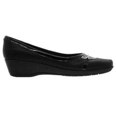 Imagem de Sapato Feminino Anabela Piccadilly 143211 Preto, 38, Preto