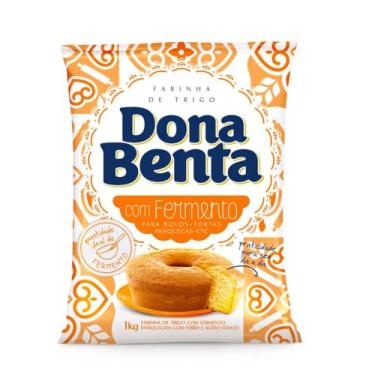 Imagem de farinha de trigo dona benta com fermento 1kg