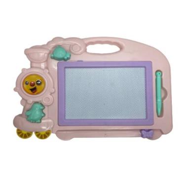 Imagem de Lousa Mágica Magnetica Infantil Com Caneta+2Carimbos 35x26cm - Home Pr
