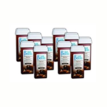 Imagem de KIT 10 Refil Cera Depilatória Roll-on Depil Bella 100g Negra