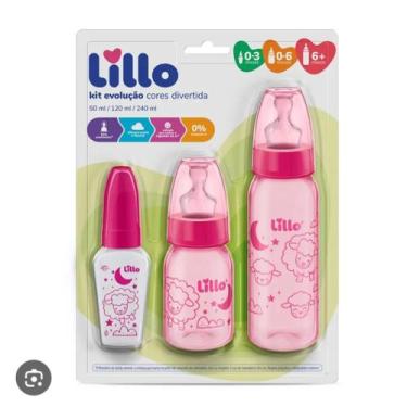 Imagem de Kit Mamadeira Evolução - Lillo, rosa