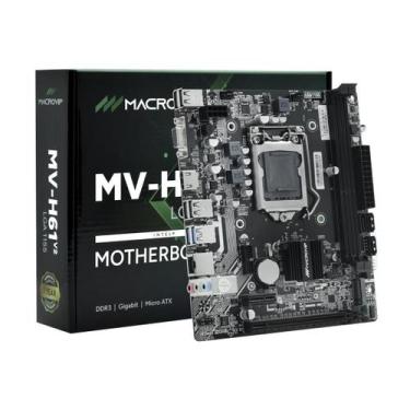 Imagem de Placa Mãe 1155p Macrovip MV-H61.V2 M.2 Hdmi Vga DDR3 Giga