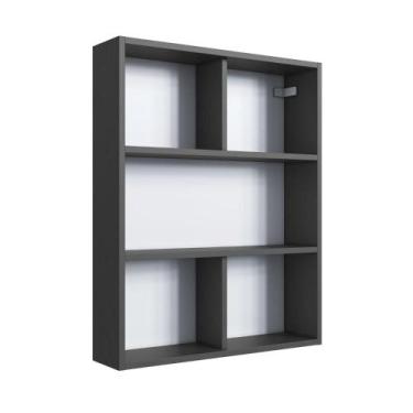 Imagem de Nicho Organizador para Banheiro ProDecor CP7010 Grafite com 3 Pratelei