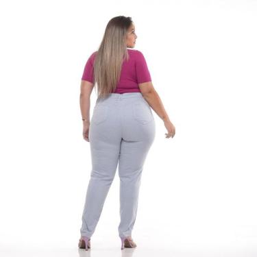 Imagem de Calça Feminina Cigarrete Plus Tendência Estação Esporte Fino - Black J