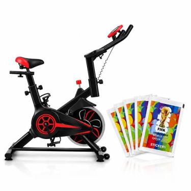 Imagem de Bicicleta Ergométrica Spinning 6 kg Com Roda Inércia Brinde 35 unidade