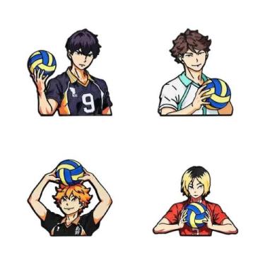 Imagem de Broche De Esmalte Feminino Fofo De Voleibol, Desenho Animado E Anime, 