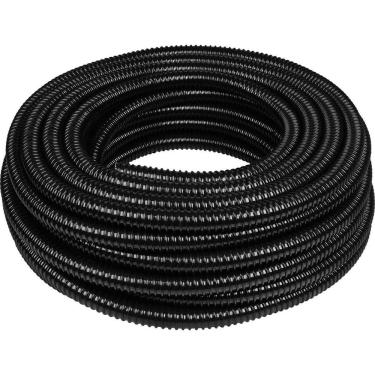 Imagem de Conduíte Flexível 1-2 25M para Passagem de Fios e Cabos Parede Interna Lisa Preto Ibira