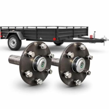 Imagem de Par Cubo Roda Carretinha 6x139,7 S10 Hilux Completo 1500kg - Capo