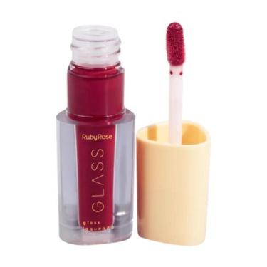 Imagem de Gloss Labial Laqueado Linha Glass Ruby Rose Alta Cobertura Cor:BG05, B
