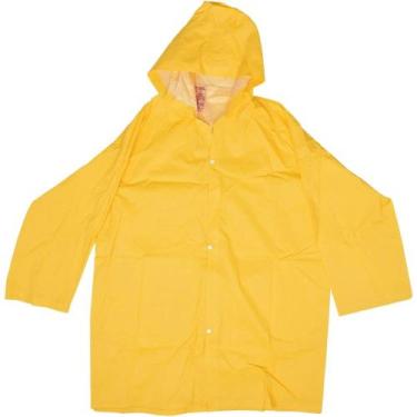 Imagem de Capa De Chuva Amarela Pvc Com Forro Tamanho G Modelo Italiano Worker
