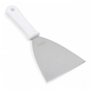 Imagem de Espátula Inox Reta 5 Chapa Lanche Profissional Chapeiro - Chefline