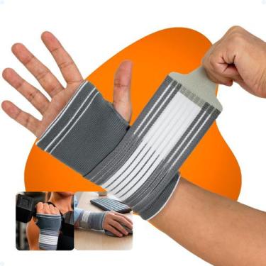 Imagem de Munhequeira Musculação Elástica Academia Exercício Funcional Ajustável