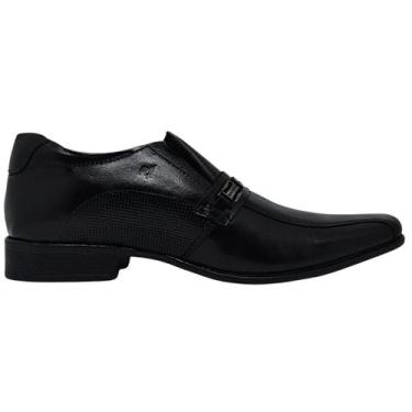 Imagem de Sapato Social Masculino em Couro Confort Kit 4 em 1 Com Cinto Meia e C