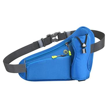 Imagem de Domary Bolsa de cinto de hidratação esportiva Bolsa de cintura para cinto de corrida com suporte para garrafa de água para homens, mulheres, corrida, ciclismo, caminhada, caminhada