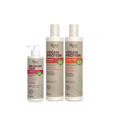 Imagem de Apse Vegan Protein Shampoo E Condicionador + Bb Cream - Apse Cosmetics
