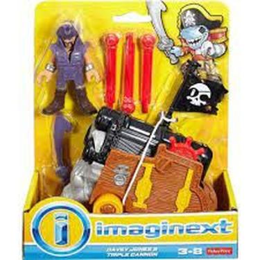 Imagem de Boneco Imaginext - Pirata - Davy Jones E Canhão Triplo - Mattel