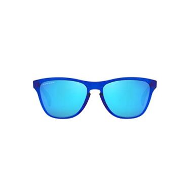 Imagem de Oakley Óculos de sol juvenis OJ9006 Frogskins XS Redondo, Azul Cristal/Safira Prizm, 53 mm