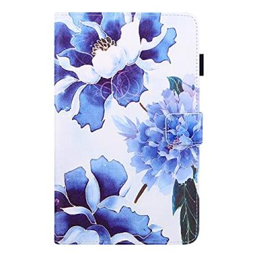 Imagem de KYJX Capa para tablet Samsung Galaxy Tab A 8,0 polegadas (SM-T290/SM-T295) versão 2019, capa para tablet de couro PU com suporte fino de seda para Galaxy Tab A 8,0 polegadas 2019 (orquídeas)