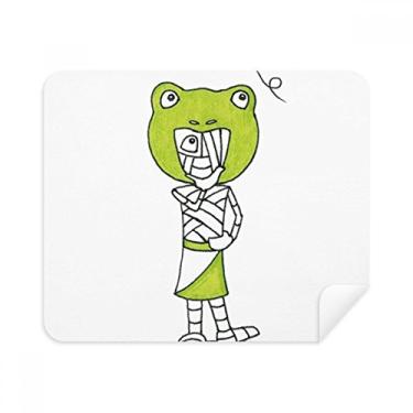 Imagem de Egypt Mummy Horus Frog Hat Pano de limpeza Limpador de tela 2 peças Tecido de camurça
