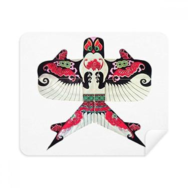 Imagem de Pano de limpeza Kite tradicional chinês com estampa de cultura chinesa limpador de tela, 2 peças, tecido de camurça