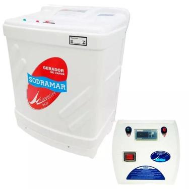 Imagem de Gerador de Vapor Inox para Sauna 12,0Kw 220V Trifásico c/ Quadro Digital SODRAMAR