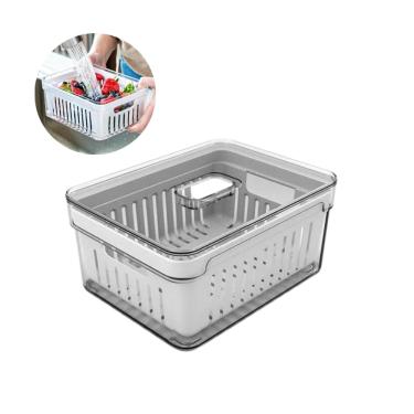 Imagem de Pote Organizador Geladeira C/ Cesto Legume Frutas 2,2l Fresh