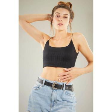 Imagem de Cropped Estilo Blogueira Blusa Gabi Top Sexy Moda Gringa