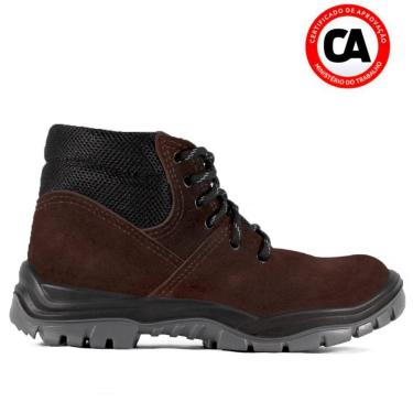 Imagem de Bota Botina De Segurança Para Trabalho Rhino Couro Nobuck