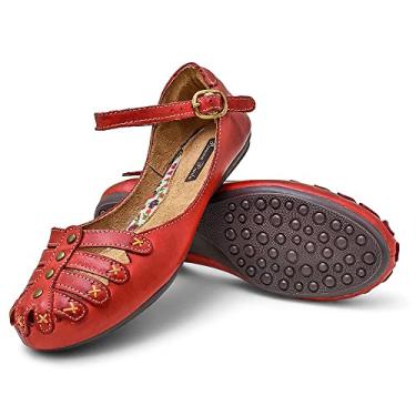 Imagem de Sapatilha femininna jovem brisa couro 3004 BP vermelho Cor:Vermelho;Tamanho:35;Genero:Feminino