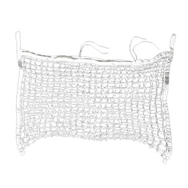 Imagem de Menolana Rede de feno para cavalos, pequenos furos fortes, alimentador de viagem pendurado para reboque e barraca, resíduos, 90x80cm