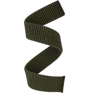 Imagem de Abanen Pulseira de relógio de secagem rápida para Fenix 8 / epix Pro/Fenix 7/6/5 (47 mm), pulseira esportiva ultraleve de nylon tecido de 22 mm para Garmin Instinct 2, Instinct 3 de 45 mm (verde