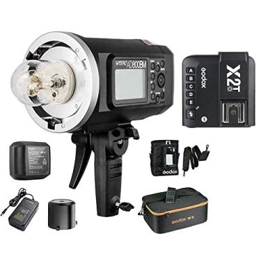 Imagem de Godox AD600BM Bowens Mount 600Ws com Godox X2T-O Trigger GN87 HSS Outdoor Flash com 2.4G Wireless X System, bateria de 8700mAh, com bolsa de transporte Godox CB-09 e bolsa portátil Godox PB-600