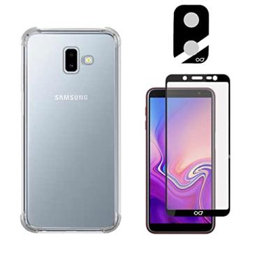 Imagem de CAMBO Case Anti impacto Para Samsung Galaxy J6 PLUS (Tela 6.0) + Película De Vidro 3D + Película de Câmera, PROTEÇÃO COMPLETA (C7COMPANY)