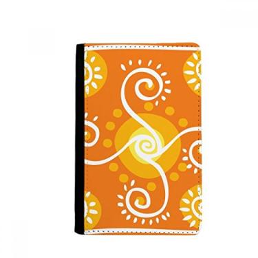 Imagem de Volume Orange México Totems Antiga Civilização Passaporte Notecase Burse Carteira Capa Cartão Bolsa, Multicolor
