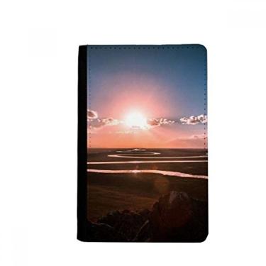 Imagem de Porta-passaporte Sky Red Dark Clouds Notecase Burse carteira capa porta-cartão, Multicolor