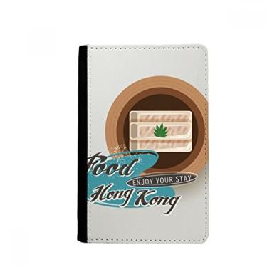 Imagem de Hong Kong Sushi com camarão porta-passaporte China Notecase Burse carteira capa bolsa cartão, Multicolorido.