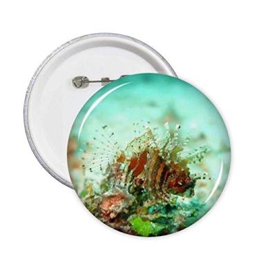 Imagem de Broche de peixe de leão oceano organismo marinho emblema botão decoração acessório 5 peças