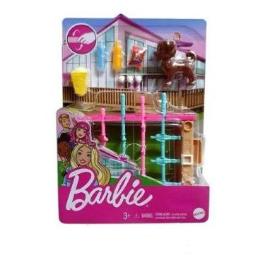 Imagem de Pebolim Mini Playset Com Pet Barbie - Mattel Grg75-Grg77-944A