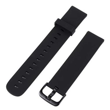 Imagem de VILLCASE Pulseira de Substituição de Relógio Inteligente Preto Pulseira de Relógio de Silicone de 20 Mm Pulseira Ajustável de Fivela de Relógio Compatível para Amazfit Bip Amazfit Lite