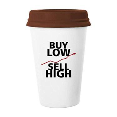 Imagem de Compre a caneca de cerâmica de Art Deco presente moderna café bebendo vidro cerâmica copo tampa