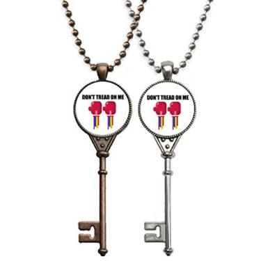 Imagem de OFFbb-USA Dont Tread On Me Art Deco Presente Fashion Chaveiro Pingente Joias Decoração de Casal